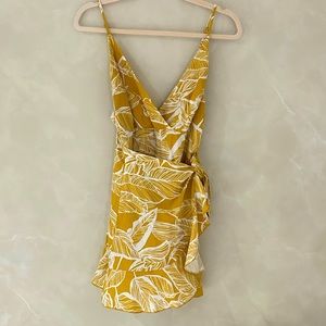 Yellow Wrap dress